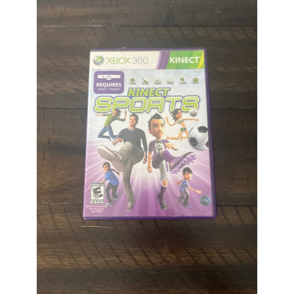 Kinect Sports Xbox 360 Game Microsoft Rare Complete CIB Excellent Condition
